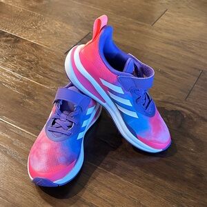 Adidas Kids' Vibrant Pink and Purple Sneakers-like new condition